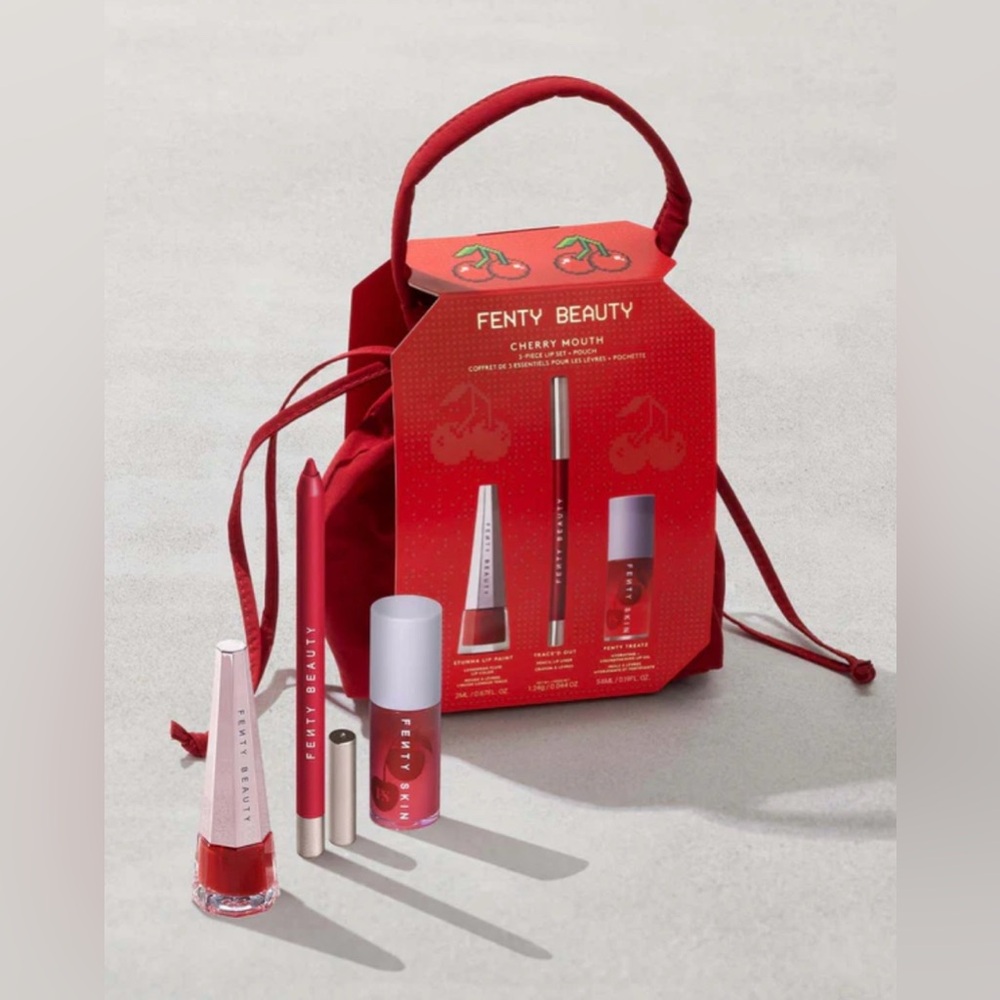 Fenty Beauty Cherry Mouth Lip Set - Bold Red
